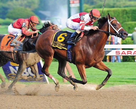 Havre de Grace wins the Woodward at Saratoga. Havre de Grace wins the Woodward at Saratoga.