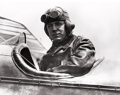 The son of a country doctor, Charles Christian Cook---the foundation master of racetrack photography---was born on June 20, 1873, at Carmi, Illinois, a village on the Little Wabash River. Pictured here is Cook as an aerial reconnaissance pilot during World War I. (Read Philip Von Borries full article in the March 7, 2015 Blood-Horse) The son of a country doctor, Charles Christian Cook---the foundation master of racetrack photography---was born on June 20, 1873, at Carmi, Illinois, a village on the Little Wabash River. Pictured here is Cook as an aerial reconnaissance pilot during World War I. (Read Philip Von Borries full article in the March 7, 2015 Blood-Horse)