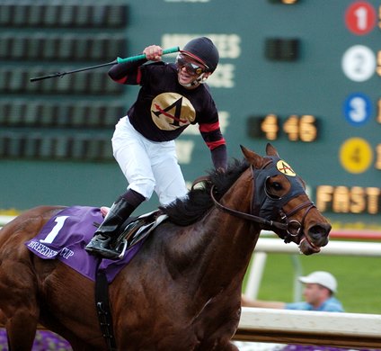 Ghostzapper wins the 2004 Breeders' Cup Classic Ghostzapper wins the 2004 Breeders' Cup Classic