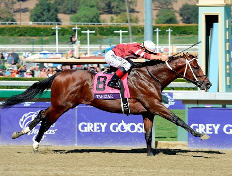 Caption: Tapizar wins the Dirt Mile.Breeders' Cup races at Santa Anita near Arcadia, California, on Nov. 3, 2012.BCRACES2012 Turf image844Photo by Anne M. Eberhardt Caption: Tapizar wins the Dirt Mile.Breeders' Cup races at Santa Anita near Arcadia, California, on Nov. 3, 2012.BCRACES2012 Turf image844Photo by Anne M. Eberhardt