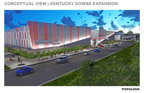 A conceptual site plan for an expanded Kentucky Downs A conceptual site plan for an expanded Kentucky Downs