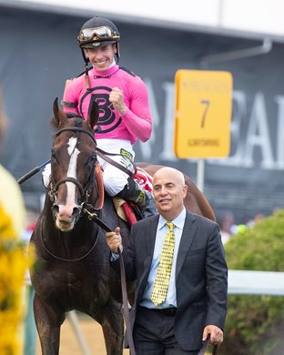 War of Will with Tyler Gaffalione wins the Preakness Stakes (G1) at Pimlico Race Course in Baltimore, Md. May 18, 2019 in Baltimore, Md. War of Will with Tyler Gaffalione wins the Preakness Stakes (G1) at Pimlico Race Course in Baltimore, Md. May 18, 2019 in Baltimore, Md.