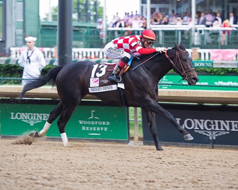Serengeti Empress with Jose Ortiz wins the Kentucky Oaks (G1) at Churchill Downs during Derby week 2019 May 3, 2019 in Louisville, Ky. Serengeti Empress with Jose Ortiz wins the Kentucky Oaks (G1) at Churchill Downs during Derby week 2019 May 3, 2019 in Louisville, Ky.