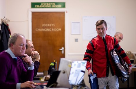Danny Brock weighs out Lingfield 6.3.19 Danny Brock weighs out Lingfield 6.3.19