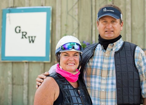 Cindy and George Weaver at the Oklahoma Training Center July 10, 2010 in Saratoga Springs, N.Y. Cindy and George Weaver at the Oklahoma Training Center July 10, 2010 in Saratoga Springs, N.Y.
