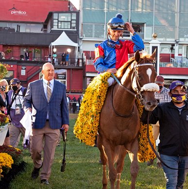Swiss Skydiver wins the Preakness Stakes Saturday, October 3, 2020 at Pimlico Race Course Swiss Skydiver wins the Preakness Stakes Saturday, October 3, 2020 at Pimlico Race Course