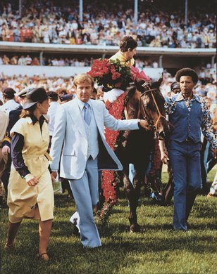 Seattle Slew after winning the Kentucky Derby Seattle Slew after winning the Kentucky Derby