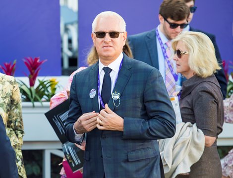 Todd A. Pletcher after Life Is Good with Irad Ortiz Jr. win the Dirt Mile (G1) at Del Mar on November 6, 2021. Todd A. Pletcher after Life Is Good with Irad Ortiz Jr. win the Dirt Mile (G1) at Del Mar on November 6, 2021.