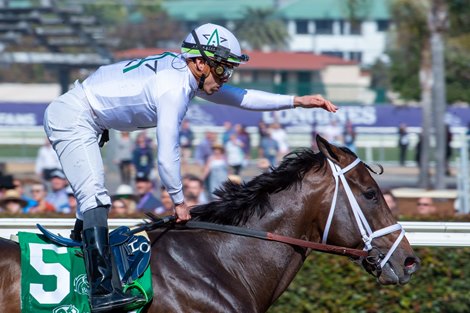 Life Is Good, with Irad Ortiz up, wins the Dirt Mile (G1) at Del Mar Racetrack on November 6, 2021. Life Is Good, with Irad Ortiz up, wins the Dirt Mile (G1) at Del Mar Racetrack on November 6, 2021.