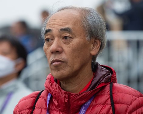 Hideyuki Mori<br><br />
Horses and horsemen training toward the Breeders’ Cup at Del Mar on Nov. 3, 2021. Hideyuki Mori<br><br />
Horses and horsemen training toward the Breeders’ Cup at Del Mar on Nov. 3, 2021.