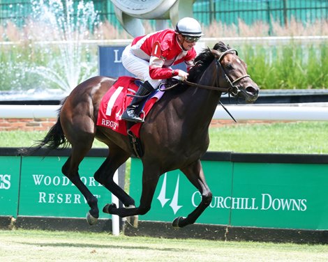 Walkathon wins the Regret Stakes Saturday, June 4, 2022 at Churchill Downs Walkathon wins the Regret Stakes Saturday, June 4, 2022 at Churchill Downs