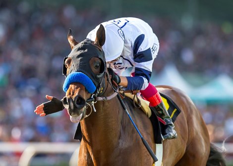 Country Grammer carries jockey Lanfranco Dettori to victory in the Grade II $200,000 San Antonio Stakes Monday, December 26, 2022 on opening day at Santa Anita Park, Arcadia, CA.<br><br />
Benoit Photo Country Grammer carries jockey Lanfranco Dettori to victory in the Grade II $200,000 San Antonio Stakes Monday, December 26, 2022 on opening day at Santa Anita Park, Arcadia, CA.<br><br />
Benoit Photo