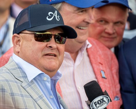 Trainer Danny Gargan</p></p>
<p><p>Dornoch with Luis Saez wins the Belmont Stakes (G1) at Saratoga during the Belmont Stakes Festival in Saratoga Springs, NY, on June 8, 2024. Trainer Danny Gargan</p></p>
<p><p>Dornoch with Luis Saez wins the Belmont Stakes (G1) at Saratoga during the Belmont Stakes Festival in Saratoga Springs, NY, on June 8, 2024.