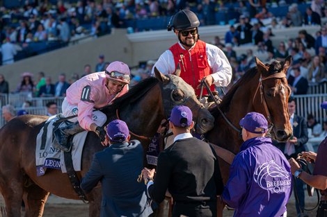 Sierra Leone and Flavien Prat win the Breeders’ Cup Classic (G1) at Del Mar Thoroughbred Club in Del Mar, CA on November 2, 2024. Sierra Leone and Flavien Prat win the Breeders’ Cup Classic (G1) at Del Mar Thoroughbred Club in Del Mar, CA on November 2, 2024.