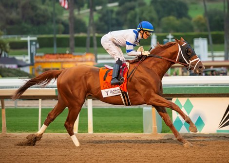Locked and jockey Jose Ortiz win the Grade I, $300,000 Santa Anita Handicap, Saturday, March 1, 2025 at Santa Anita Park, Arcadia CA. © BENOIT PHOTO Locked and jockey Jose Ortiz win the Grade I, $300,000 Santa Anita Handicap, Saturday, March 1, 2025 at Santa Anita Park, Arcadia CA. © BENOIT PHOTO