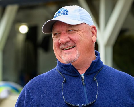 Kenny McPeek Feature and training photos at Churchill Downs near Louisville, Ky., on April 24, 2025. Kenny McPeek Feature and training photos at Churchill Downs near Louisville, Ky., on April 24, 2025.