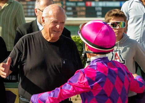 Motorious' owner Anthony Fanticola has a hug for  jockey Antonio Fresu after victory in the Grade III $100,000 Daytona Stakes Saturday, June 14, 2025 at Santa Anita Park, Arcadia, CA. Benoit Photo Motorious' owner Anthony Fanticola has a hug for  jockey Antonio Fresu after victory in the Grade III $100,000 Daytona Stakes Saturday, June 14, 2025 at Santa Anita Park, Arcadia, CA. Benoit Photo