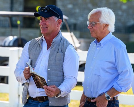 (L-r): Donato Lanni and Bob Baffert, 2025 Keeneland September Yearling Sale (L-r): Donato Lanni and Bob Baffert, 2025 Keeneland September Yearling Sale