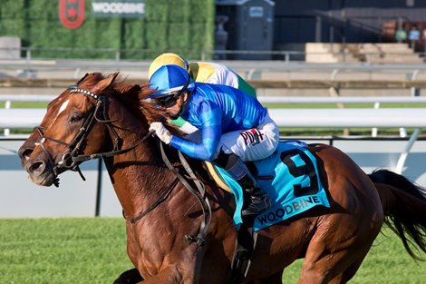 Jockey Rafael Hernandez guides Tom's Magic to victory in the 135th running of the $400,000 Breeders' Stakes over the bet365 Inner Turf Course.Tom's Magic is owned by CJ Thoroughbreds and Mo Speed Racing and trained by Michael Stidham. Woodbine/ Michael Burns Photo Jockey Rafael Hernandez guides Tom's Magic to victory in the 135th running of the $400,000 Breeders' Stakes over the bet365 Inner Turf Course.Tom's Magic is owned by CJ Thoroughbreds and Mo Speed Racing and trained by Michael Stidham. Woodbine/ Michael Burns Photo