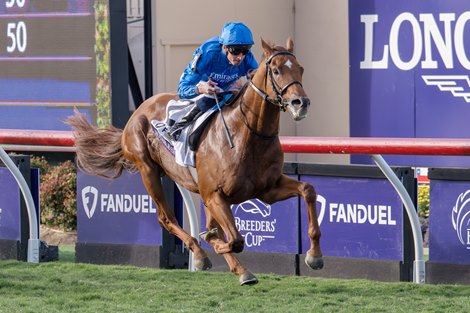 Notable Speech with William Buick wins the Mile (G1T) at Del Mar Racetrack in Del Mar, CA on November 1, 2025. Notable Speech with William Buick wins the Mile (G1T) at Del Mar Racetrack in Del Mar, CA on November 1, 2025.