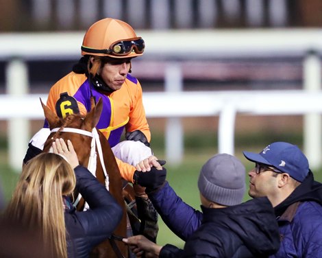 Further Ado wins the 2025 Kentucky Jockey Club Stakes at Churchill Downs Further Ado wins the 2025 Kentucky Jockey Club Stakes at Churchill Downs