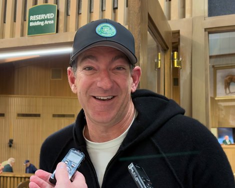 Hip 505 buyer Craig Bernick, 2025 Keeneland November Sale Hip 505 buyer Craig Bernick, 2025 Keeneland November Sale