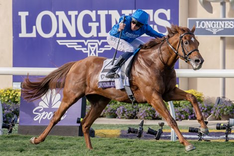 Notable Speech with William Buick wins the Mile (G1T) at Del Mar Racetrack in Del Mar, CA on November 1, 2025. Notable Speech with William Buick wins the Mile (G1T) at Del Mar Racetrack in Del Mar, CA on November 1, 2025.