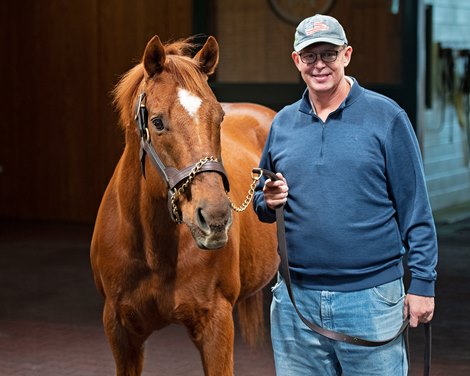 Elliott Walden and Distorted Humor at WinStar Farm on Dec. 23, 2019 WinStar Farm in Versailles, KY. Elliott Walden and Distorted Humor at WinStar Farm on Dec. 23, 2019 WinStar Farm in Versailles, KY.