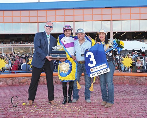 Pavlovian wins the 2026 Sunland Park Derby at Sunland Park Pavlovian wins the 2026 Sunland Park Derby at Sunland Park