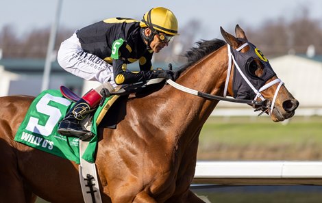 Willy D's and John Velazquez win the Gr. 3 Twinspires Kentucky Cup Classic S. at Turfway in Florence Kentucky. Willy D's and John Velazquez win the Gr. 3 Twinspires Kentucky Cup Classic S. at Turfway in Florence Kentucky.
