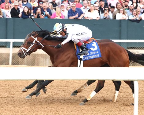 Class President wins the 2026 Rebel Stakes at Oaklawn Park Class President wins the 2026 Rebel Stakes at Oaklawn Park