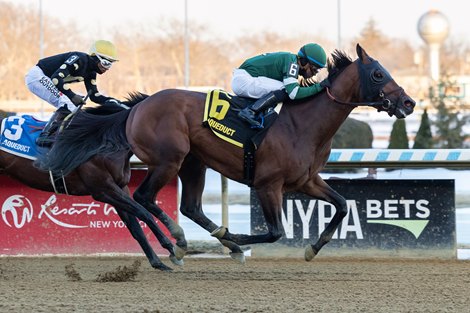 Iron Honor wins the 2026 Gotham Stakes at Aqueduct Racetrack Iron Honor wins the 2026 Gotham Stakes at Aqueduct Racetrack