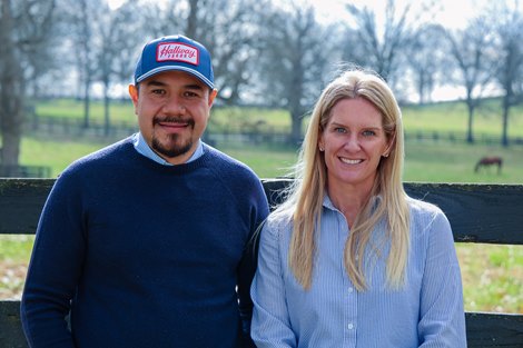 Juan Aguilar and Sarah Sutherland have launched Heartwood Farm, a<br>
Thoroughbred boarding and sales consignment operation in Paris, KY.<br>
Heartwood Farm succeeds the longstanding Indian Creek operation, where Aguilar and<br>
Sutherland were central members of the management team for many years. Juan Aguilar and Sarah Sutherland have launched Heartwood Farm, a<br>
Thoroughbred boarding and sales consignment operation in Paris, KY.<br>
Heartwood Farm succeeds the longstanding Indian Creek operation, where Aguilar and<br>
Sutherland were central members of the management team for many years.