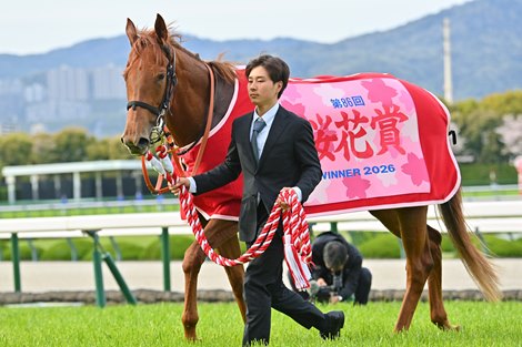 Star Anise wins the Oka Sho (Japanese One Thousand Guineas) on Sunday, April 12, 2026 at Hanshin Racecourse Star Anise wins the Oka Sho (Japanese One Thousand Guineas) on Sunday, April 12, 2026 at Hanshin Racecourse