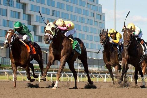 Jockey Eswan Flores guides Possiblemente to victory in the $150,000 Jacques Cartier Stakes for owner T and E Racing and trainer Joe Sharp. Woodbine/ Michael Burns Photo Jockey Eswan Flores guides Possiblemente to victory in the $150,000 Jacques Cartier Stakes for owner T and E Racing and trainer Joe Sharp. Woodbine/ Michael Burns Photo