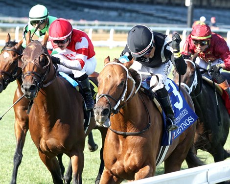 Lagynos wins the 2026 Arlington Stakes at Churchill Downs Lagynos wins the 2026 Arlington Stakes at Churchill Downs