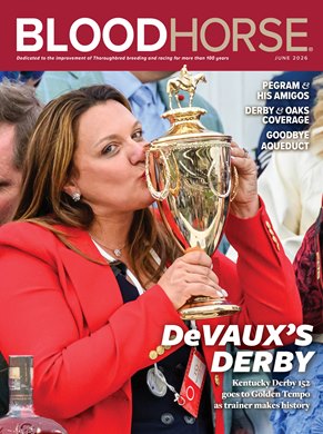 BloodHorse Magazine Cover June 2026 BloodHorse Magazine Cover June 2026
