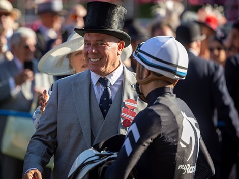 Bacio and Juan Hernandez survive a stewards enquiry to land the Palace Of Holyroodhouse Stakes for Wesley Ward. Royal Ascot day 4. Photo: Patrick McCann/Racing Post 19.06.2026 Bacio and Juan Hernandez survive a stewards enquiry to land the Palace Of Holyroodhouse Stakes for Wesley Ward. Royal Ascot day 4. Photo: Patrick McCann/Racing Post 19.06.2026