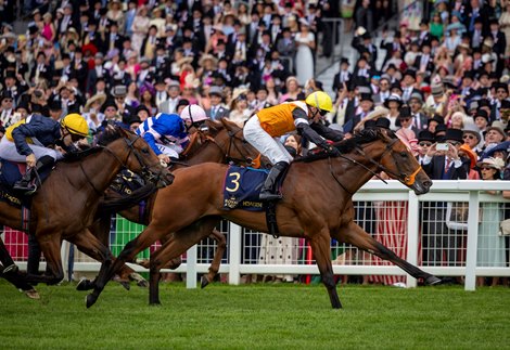 Nola Soul and Seamie Heffernan winning the Chesham Stakes (Listed). Royal Ascot day 3. Photo: Patrick McCann/Racing Post<br>
18.06.2026 Nola Soul and Seamie Heffernan winning the Chesham Stakes (Listed). Royal Ascot day 3. Photo: Patrick McCann/Racing Post<br>
18.06.2026