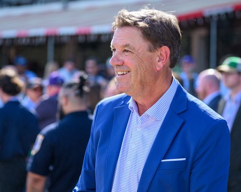 Trainer Graham Motion. Roja with Irad Ortiz Jr. wins the Intercontinental (G2T) in Saratoga Springs, N.Y., on June 4, 2026. Trainer Graham Motion. Roja with Irad Ortiz Jr. wins the Intercontinental (G2T) in Saratoga Springs, N.Y., on June 4, 2026.