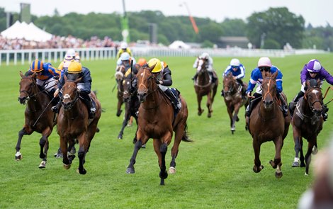 Nola Soul (Saemie Heffernan) leads them home in the Chesham Ascot 18.6.26 Pic: Edward Whitaker Nola Soul (Saemie Heffernan) leads them home in the Chesham Ascot 18.6.26 Pic: Edward Whitaker