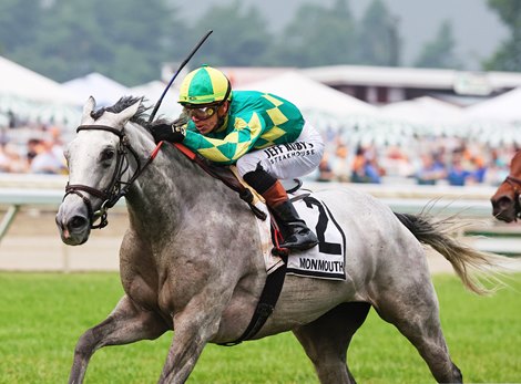 Grayosh ridden by Tyler Gaffalione won the $300,000 Grade III Matchmaker Stakes at Monmouth Park Racetrack in Oceanport, NJ on Saturday July 18, 2026. Photo By Ryan Denver/EQUI-PHOTO Grayosh ridden by Tyler Gaffalione won the $300,000 Grade III Matchmaker Stakes at Monmouth Park Racetrack in Oceanport, NJ on Saturday July 18, 2026. Photo By Ryan Denver/EQUI-PHOTO