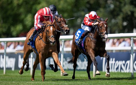 Senorita Bonita (Oisin Murphy,left) beats Libertango (R) in the Duchess Of Cambridge Stakes Newmarket 10.7.26 Pic: Edward Whitaker Senorita Bonita (Oisin Murphy,left) beats Libertango (R) in the Duchess Of Cambridge Stakes Newmarket 10.7.26 Pic: Edward Whitaker