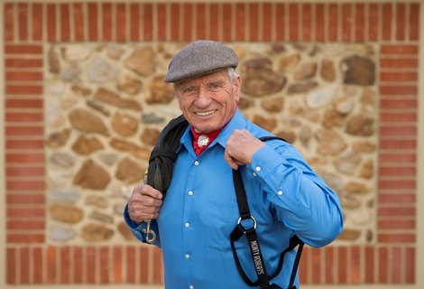 Monty Roberts, the original horse whisperer Lambourn 13.10.16 Pic: Edward Whitaker Monty Roberts, the original horse whisperer Lambourn 13.10.16 Pic: Edward Whitaker