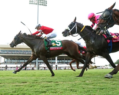 Burnham Square wins the 2026 Arlington Million Stakes at Colonial Downs Burnham Square wins the 2026 Arlington Million Stakes at Colonial Downs