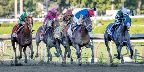 Leading Change with Manuel Franco wins the DraftKings Travers Stakes (G1) at Saratoga Race Course in Saratoga Springs, NY., on Aug. 29, 2026. Leading Change with Manuel Franco wins the DraftKings Travers Stakes (G1) at Saratoga Race Course in Saratoga Springs, NY., on Aug. 29, 2026.