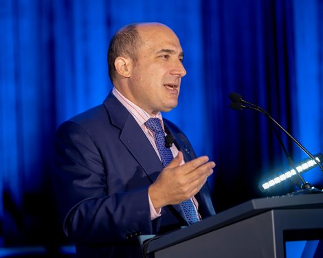 Joe Appelbaum, Co-Founder, Off the Hook Founder & CEO, Waigr speaks at the Seventy-Fourth Round Table Conference on Matters Pertaining To Racing presented by The Jockey Club Thursday Aug.6, 2026 in Saratoga Springs, N.Y. Joe Appelbaum, Co-Founder, Off the Hook Founder & CEO, Waigr speaks at the Seventy-Fourth Round Table Conference on Matters Pertaining To Racing presented by The Jockey Club Thursday Aug.6, 2026 in Saratoga Springs, N.Y.