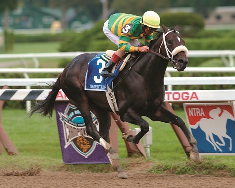 Orientate wins the 2002 Forego Handicap at Saratoga Race Course Orientate wins the 2002 Forego Handicap at Saratoga Race Course