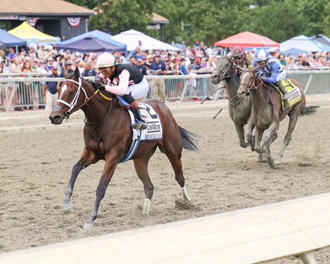 Bodacious Bay #2 ridden by Micah Husbands won the $1,000,000 Grade I Cotillion Stakes at Parx Racing in Bensalem, PA on Saturday September 19, 2026. Photo by Nikki Sherman/EQUI-PHOTO. Bodacious Bay #2 ridden by Micah Husbands won the $1,000,000 Grade I Cotillion Stakes at Parx Racing in Bensalem, PA on Saturday September 19, 2026. Photo by Nikki Sherman/EQUI-PHOTO.
