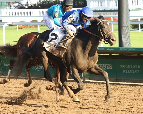 Wharfie wins the 2026 Rags to Riches Stakes at Churchill Downs Wharfie wins the 2026 Rags to Riches Stakes at Churchill Downs